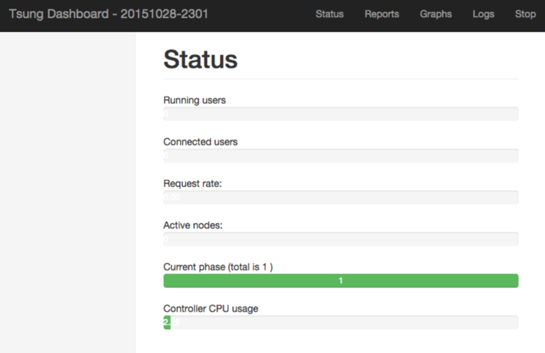 Tsung Web Interface